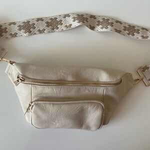 Stylish Cream Crossbody Bag